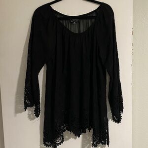 Yvonne LeFleur sheer dress blouse